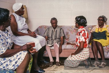 Love thy neighbor: A visiting prayer band prays with a blind parishioner, Mantua, Alabama 1983 - From the LIFE magazine story Artists of the Black Belt, 1983. Love thy neighbor: A visiting prayer band prays with a blind parishioner, Mantua, Alabama 1983 - From the LIFE magazine story Artists of the Black Belt, 1983.