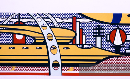 Roy Lichtenstein, Collage for  Times Square Mural, 1990