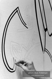 Roy Lichtenstein. Tel Aviv Mural, 1989. - photo©Bob Adelman Estate/Artwork ©Estate of Roy Lichtenstein.