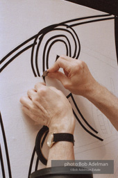 Roy Lichtenstein. Tel Aviv Mural, 1989. - photo©Bob Adelman Estate/Artwork ©Estate of Roy Lichtenstein.