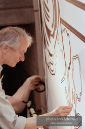 Roy Lichtenstein. Tel Aviv Mural, 1989. - photo©Bob Adelman Estate/Artwork ©Estate of Roy Lichtenstein.