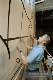 Roy Lichtenstein. Tel Aviv Mural, 1989. - photo©Bob Adelman Estate/Artwork ©Estate of Roy Lichtenstein.