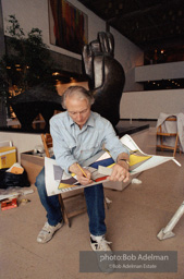 Roy Lichtenstein. Tel Aviv Mural, 1989. - photo©Bob Adelman Estate/Artwork ©Estate of Roy Lichtenstein.