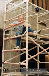 Roy Lichtenstein. Tel Aviv Mural, 1989. - photo©Bob Adelman Estate/Artwork ©Estate of Roy Lichtenstein.