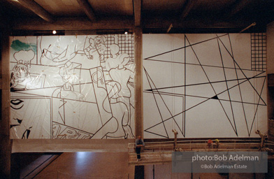 Roy Lichtenstein. Tel Aviv Mural, 1989. - photo©Bob Adelman Estate/Artwork ©Estate of Roy Lichtenstein.