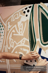 Roy Lichtenstein. Tel Aviv Mural, 1989. - photo©Bob Adelman Estate/Artwork ©Estate of Roy Lichtenstein.