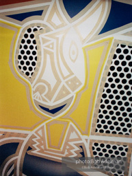 Roy Lichtenstein. Tel Aviv Mural, 1989. - photo©Bob Adelman Estate/Artwork ©Estate of Roy Lichtenstein.