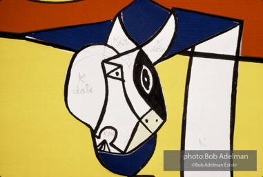 Roy Lichtenstein. Tel Aviv Mural, 1989. - photo©Bob Adelman Estate/Artwork ©Estate of Roy Lichtenstein.