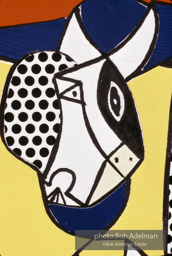 Roy Lichtenstein. Tel Aviv Mural, 1989. - photo©Bob Adelman Estate/Artwork ©Estate of Roy Lichtenstein.