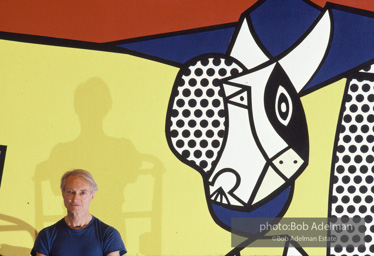 Roy Lichtenstein. Tel Aviv Mural, 1989. - photo©Bob Adelman Estate/Artwork ©Estate of Roy Lichtenstein.