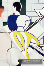 Roy Lichtenstein. Tel Aviv Mural, 1989. - photo©Bob Adelman Estate/Artwork ©Estate of Roy Lichtenstein.