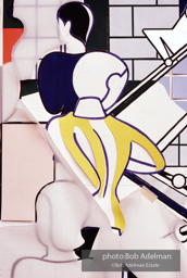 Roy Lichtenstein. Tel Aviv Mural, 1989. - photo©Bob Adelman Estate/Artwork ©Estate of Roy Lichtenstein.