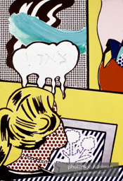 Roy Lichtenstein. Tel Aviv Mural, 1989. - photo©Bob Adelman Estate/Artwork ©Estate of Roy Lichtenstein.