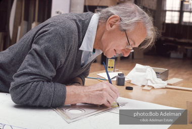 Roy Lichtenstein. Tel Aviv Mural, 1989. - photo©Bob Adelman Estate/Artwork ©Estate of Roy Lichtenstein.