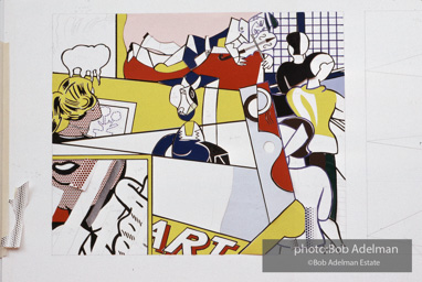 Roy Lichtenstein. Tel Aviv Mural, 1989. - photo©Bob Adelman Estate/Artwork ©Estate of Roy Lichtenstein.