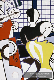 Roy Lichtenstein. Tel Aviv Mural, 1989. - photo©Bob Adelman Estate/Artwork ©Estate of Roy Lichtenstein.