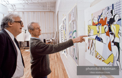 Roy Lichtenstein. Tel Aviv Mural, 1989. - photo©Bob Adelman Estate/Artwork ©Estate of Roy Lichtenstein.