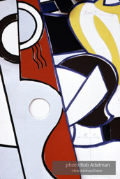 Roy Lichtenstein. Tel Aviv Mural, 1989. - photo©Bob Adelman Estate/Artwork ©Estate of Roy Lichtenstein.