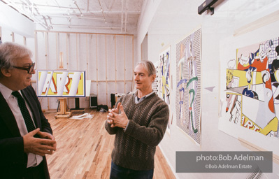 Roy Lichtenstein. Tel Aviv Mural, 1989. - photo©Bob Adelman Estate/Artwork ©Estate of Roy Lichtenstein.