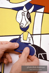 Roy Lichtenstein. Tel Aviv Mural, 1989. - photo©Bob Adelman Estate/Artwork ©Estate of Roy Lichtenstein.