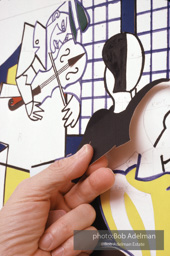 Roy Lichtenstein. Tel Aviv Mural, 1989. - photo©Bob Adelman Estate/Artwork ©Estate of Roy Lichtenstein.