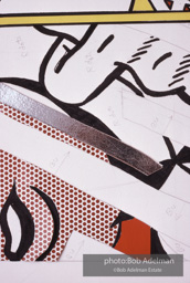 Roy Lichtenstein. Tel Aviv Mural, 1989. - photo©Bob Adelman Estate/Artwork ©Estate of Roy Lichtenstein.