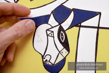 Roy Lichtenstein. Tel Aviv Mural, 1989. - photo©Bob Adelman Estate/Artwork ©Estate of Roy Lichtenstein.