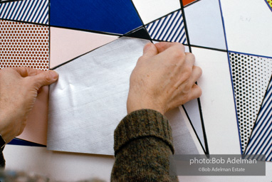 Roy Lichtenstein. Tel Aviv Mural, 1989. - photo©Bob Adelman Estate/Artwork ©Estate of Roy Lichtenstein.