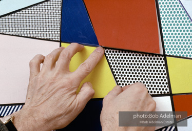 Roy Lichtenstein. Tel Aviv Mural, 1989. - photo©Bob Adelman Estate/Artwork ©Estate of Roy Lichtenstein.