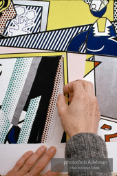 Roy Lichtenstein. Tel Aviv Mural, 1989. - photo©Bob Adelman Estate/Artwork ©Estate of Roy Lichtenstein.