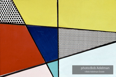 Roy Lichtenstein. Tel Aviv Mural, 1989. - photo©Bob Adelman Estate/Artwork ©Estate of Roy Lichtenstein.