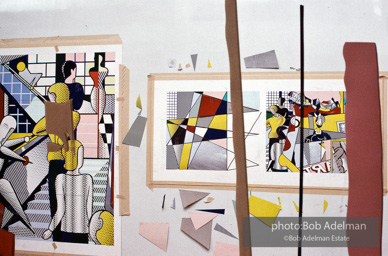 Roy Lichtenstein. Tel Aviv Mural, 1989. - photo©Bob Adelman Estate/Artwork ©Estate of Roy Lichtenstein.