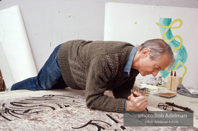 Roy Lichtenstein. Tel Aviv Mural, 1989. - photo©Bob Adelman Estate/Artwork ©Estate of Roy Lichtenstein.