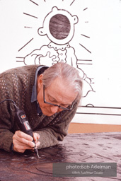 Roy Lichtenstein. Tel Aviv Mural, 1989. - photo©Bob Adelman Estate/Artwork ©Estate of Roy Lichtenstein.