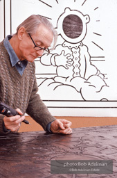 Roy Lichtenstein. Tel Aviv Mural, 1989. - photo©Bob Adelman Estate/Artwork ©Estate of Roy Lichtenstein.