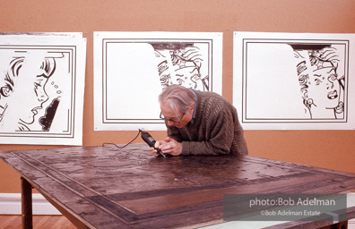 Roy Lichtenstein. Tel Aviv Mural, 1989. - photo©Bob Adelman Estate/Artwork ©Estate of Roy Lichtenstein.