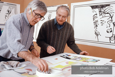 Roy Lichtenstein. Tel Aviv Mural, 1989. - photo©Bob Adelman Estate/Artwork ©Estate of Roy Lichtenstein.