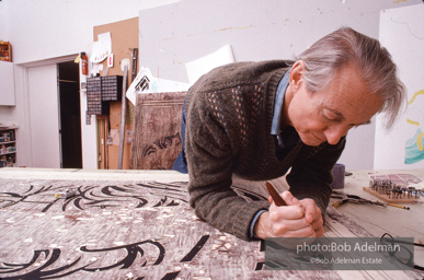 Roy Lichtenstein. Tel Aviv Mural, 1989. - photo©Bob Adelman Estate/Artwork ©Estate of Roy Lichtenstein.