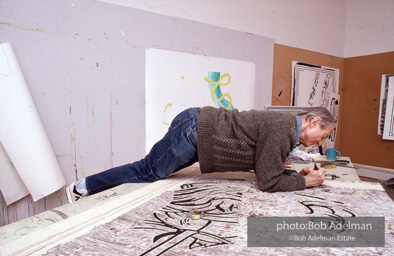 Roy Lichtenstein. Tel Aviv Mural, 1989. - photo©Bob Adelman Estate/Artwork ©Estate of Roy Lichtenstein.