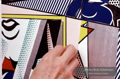 Roy Lichtenstein. Tel Aviv Mural, 1989. - photo©Bob Adelman Estate/Artwork ©Estate of Roy Lichtenstein.