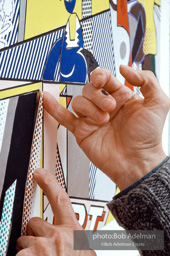 Roy Lichtenstein. Tel Aviv Mural, 1989. - photo©Bob Adelman Estate/Artwork ©Estate of Roy Lichtenstein.