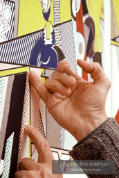 Roy Lichtenstein. Tel Aviv Mural, 1989. - photo©Bob Adelman Estate/Artwork ©Estate of Roy Lichtenstein.