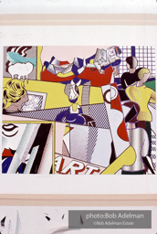 Roy Lichtenstein. Tel Aviv Mural, 1989. - photo©Bob Adelman Estate/Artwork ©Estate of Roy Lichtenstein.