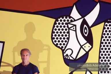 Roy Lichtenstein. Tel Aviv Mural, 1989. - photo©Bob Adelman Estate/Artwork ©Estate of Roy Lichtenstein.