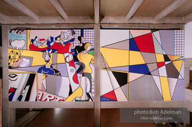 Roy Lichtenstein. Tel Aviv Mural, 1989. - photo©Bob Adelman Estate/Artwork ©Estate of Roy Lichtenstein.