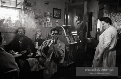 Bayard Rustin being refused service in a Baltimore cafe 1962