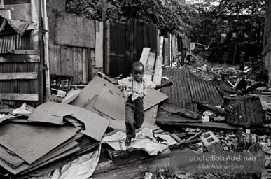 Angel, Bedford Stuyvesant neighborhood,  Brooklyn,  New York City.  1962