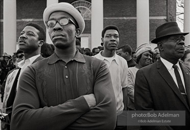 Mourners outside Sisters Chapel at Spelman College, where King’s body lay for viewing, Atlanta 1968