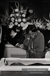 Mourner viewing King’s body, Sisters Chapel, Spelman College, Atlanta 1968.