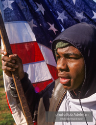 Marcher on the historic Selma to Montgomery March, 1965 Martin Luther King Highway.